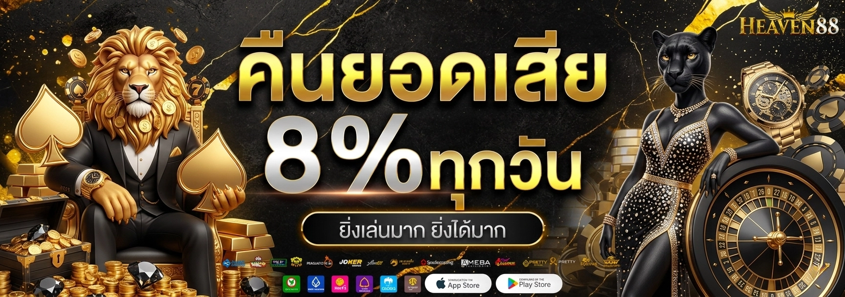 heaven88 คืนยอดเสีย 8%